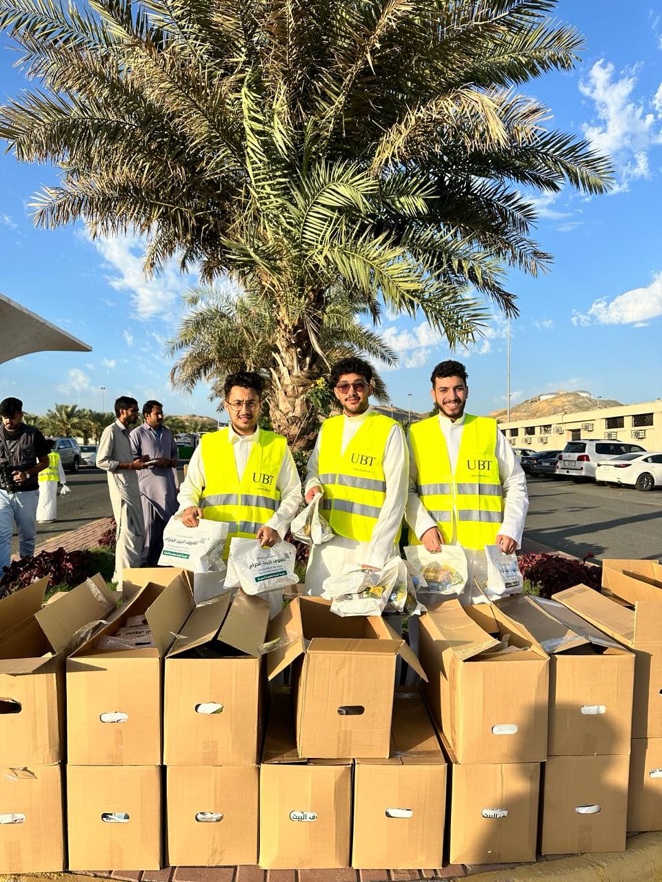 CBA Students participating in a volunteering Initative in Alharam